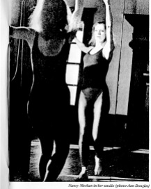 Nancy Meehan in her studio, 1975